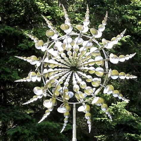 Magic and one of a kind metal kinetic windmill